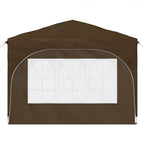 Pop-up Partyzelt 290 x 290 x 245 cm Taupe