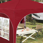Pop-up Partyzelt 290 x 290 x 245 cm Bordeauxrot