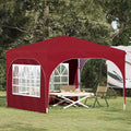 Pop-up Partyzelt 290 x 290 x 245 cm Bordeauxrot