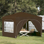 Pop-up Partyzelt 290 x 290 x 245 cm Taupe