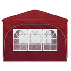 Pop-up Partyzelt 290 x 290 x 245 cm Bordeauxrot
