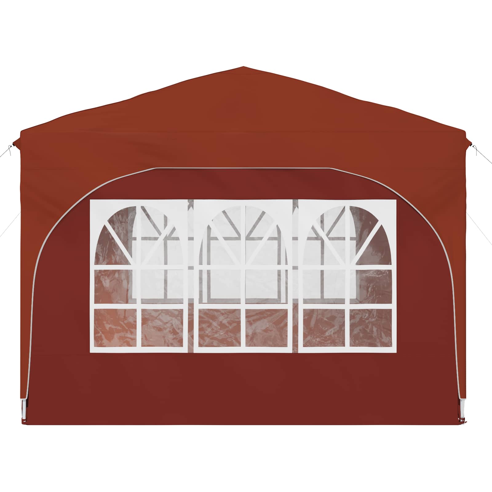 Pop-up Partyzelt 290 x 290 x 245 cm Terrakotta