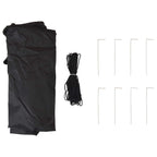 Pop-up Partyzelt 290 x 290 x 245 cm Schwarz