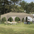 Pop-up Partyzelt 575 x 288 x 245 cm Creme Oxford-Stoff