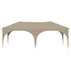 Pop-up Partyzelt 575 x 288 x 245 cm Creme Oxford-Stoff