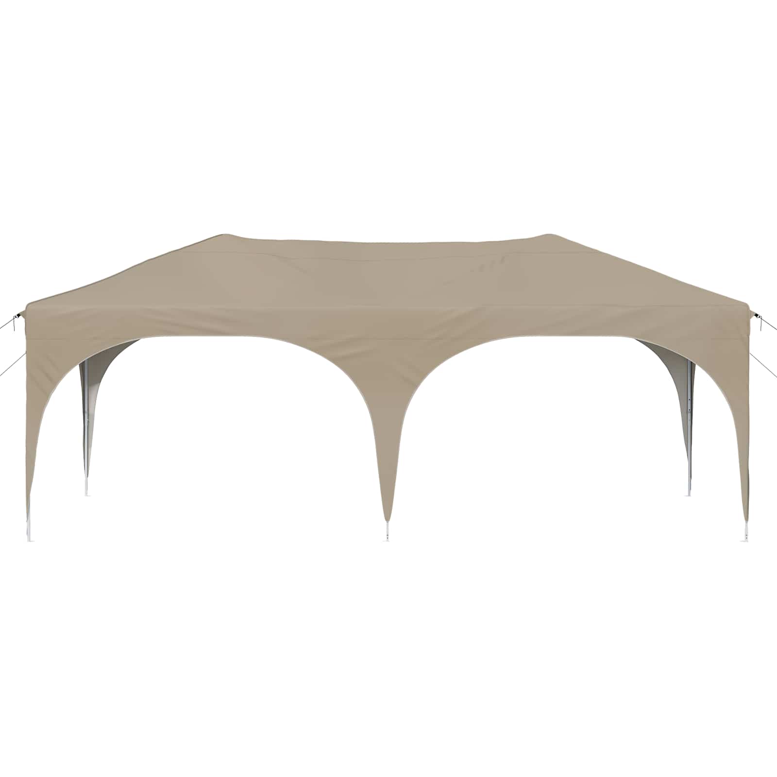 Pop-up Partyzelt 575 x 288 x 245 cm Creme Oxford-Stoff
