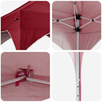 Pop-up Partyzelt 575 x 288 x 245 cm Bordeauxrot Oxford-Stoff