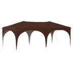 Pop-up Partyzelt 575 x 288 x 245 cm Braun Oxford-Stoff