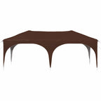 Pop-up Partyzelt 575 x 288 x 245 cm Braun Oxford-Stoff