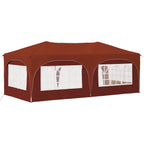 Pop-up Partyzelt 575 x 288 x 245 cm Terrakotta Oxford-Stoff