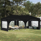 Pop-up Partyzelt 575 x 288 x 245 cm Schwarz Oxford-Stoff