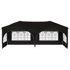 Pop-up Partyzelt 575 x 288 x 245 cm Schwarz Oxford-Stoff