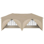 Pop-up Partyzelt 575 x 288 x 245 cm Creme Oxford-Stoff