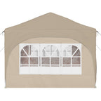 Pop-up Partyzelt 575 x 288 x 245 cm Creme Oxford-Stoff