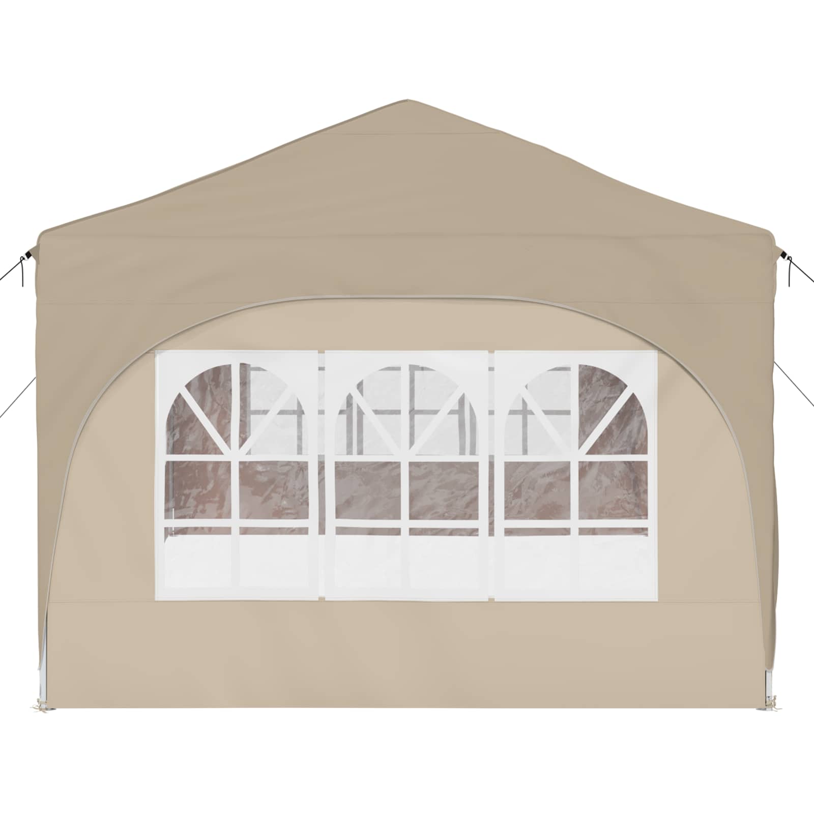 Pop-up Partyzelt 575 x 288 x 245 cm Creme Oxford-Stoff