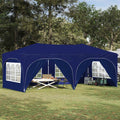 Pop-up Partyzelt 575 x 288 x 245 cm Blau Oxford-Stoff