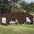 Pop-up Partyzelt 575 x 288 x 245 cm Braun Oxford-Stoff