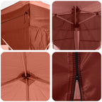 Pop-up Partyzelt 575 x 288 x 245 cm Terrakotta Oxford-Stoff