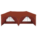 Pop-up Partyzelt 575 x 288 x 245 cm Terrakotta Oxford-Stoff