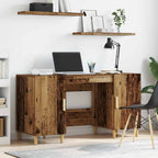 Schreibtisch mit Regal Altholz 140 x 50 x 75 cm Holzwerkstoff