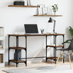 Schreibtisch mit Regal Altholz 140 x 50 x 75 cm Holzwerkstoff