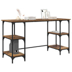 Schreibtisch mit Regal Altholz 140 x 50 x 75 cm Holzwerkstoff