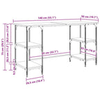 Schreibtisch Artisan-Eiche 140 x 50 x 75 cm Holzwerkstoff