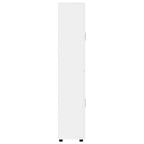 Highboard mit Regal FLORIN Weiß 60 x 35 x 182 cm Holzwerkstoff