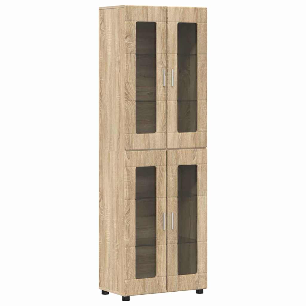 Highboard FLORIN Sonoma-Eiche 60 x 35 x 182 cm Holzwerkstoff