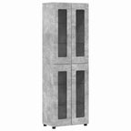 Highboard FLORIN Beton Grau 60 x 35 x 182 cm Holzwerkstoff