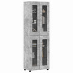 Highboard FLORIN Beton Grau 60 x 35 x 182 cm Holzwerkstoff