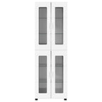 Highboard FLORIN Hochglanz Weiß 60 x 35 x 182 cm Holzwerkstoff