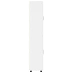 Highboard FLORIN Hochglanz Weiß 60 x 35 x 182 cm Holzwerkstoff