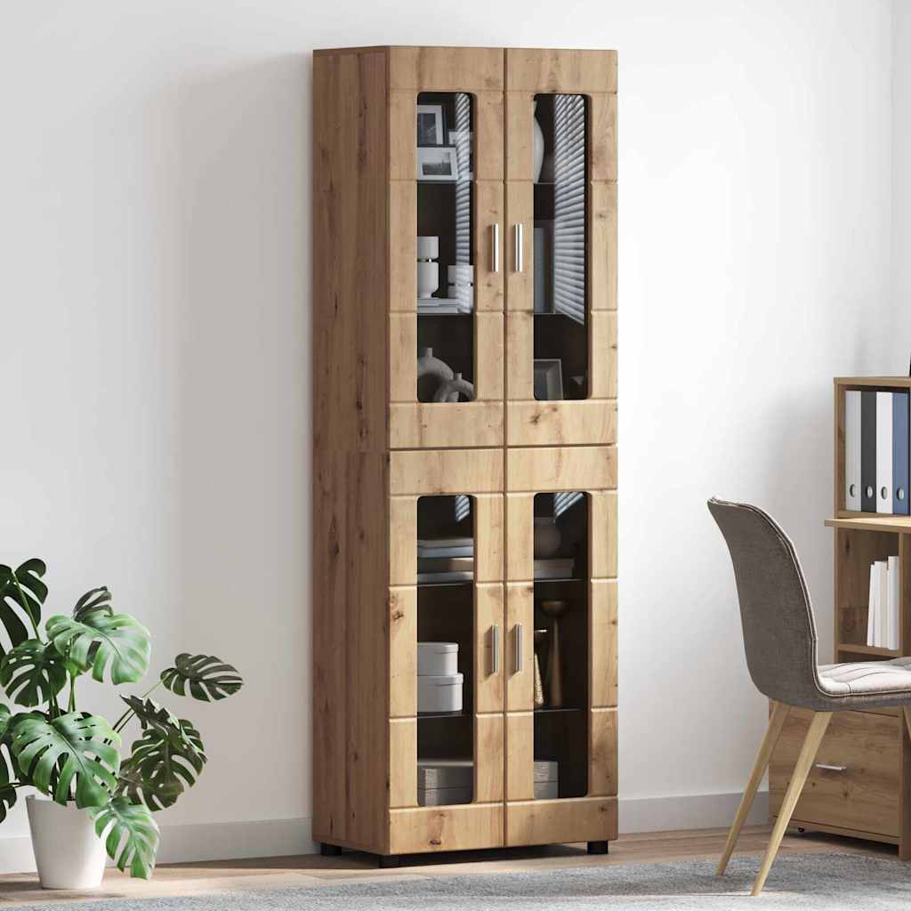 Highboard FLORIN Artisan-Eiche 60 x 35 x 182 cm Holzwerkstoff