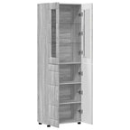 Highboard FLORIN Graues Sonoma 60 x 35 x 182 cm Holzwerkstoff