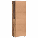 Highboard mit Tür FLORIN Altholz 60 x 35 x 182 cm Holzwerkstoff