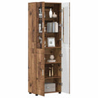Highboard mit Tür FLORIN Altholz 60 x 35 x 182 cm Holzwerkstoff