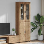 Highboard FLORIN Artisan-Eiche 60 x 35 x 182 cm Holzwerkstoff