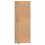 Highboard FLORIN Artisan-Eiche 60 x 35 x 182 cm Holzwerkstoff