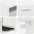TV-Schrankset mit Schubladen FLORIN 3 pcs Weiß Holzwerkstoff