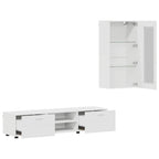 TV-Schrankset mit Schubladen FLORIN 3 pcs Weiß Holzwerkstoff