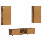 TV-Schrankset FLORIN 3 pcs Geräucherte Eiche Holzwerkstoff