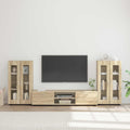 TV-Schrankset mit Regal FLORIN 3 pcs Sonoma-Eiche Holzwerkstoff