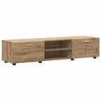 TV-Schrankset mit Tür FLORIN 3 pcs Artisan-Eiche Holzwerkstoff