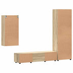 TV-Schrankset mit Regal FLORIN 3 pcs Sonoma-Eiche Holzwerkstoff