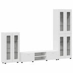 TV-Schrankset mit Schubladen FLORIN 3 pcs Weiß Holzwerkstoff
