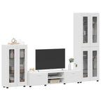 TV-Schrankset mit Schubladen FLORIN 3 pcs Weiß Holzwerkstoff
