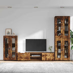 TV-Schrankset FLORIN 3 pcs Geräucherte Eiche Holzwerkstoff