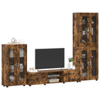 TV-Schrankset FLORIN 3 pcs Geräucherte Eiche Holzwerkstoff