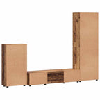 TV-Schrankset mit Schubladen FLORIN 3 pcs Altholz Holzwerkstoff